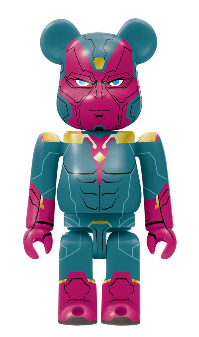 Bearbrick MARVEL Happy Kuji 2021 Vision #10 100% - 1