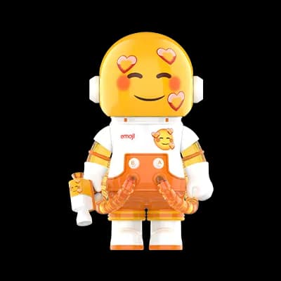 Pop Mart Space Molly Emoji Admiration 100% - 1
