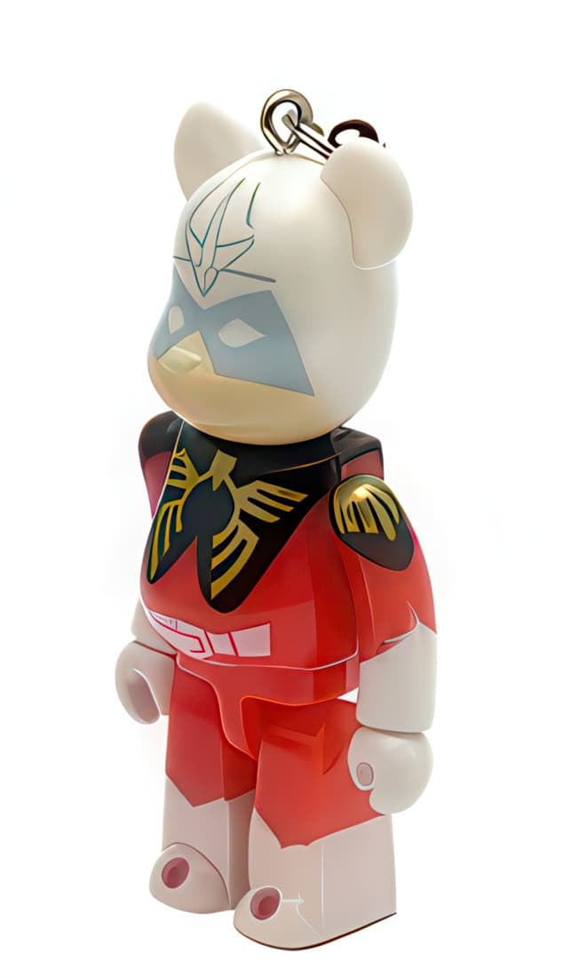 Bearbrick Pepsi NEX Gundam Char Aznable Keychain 70% - 1