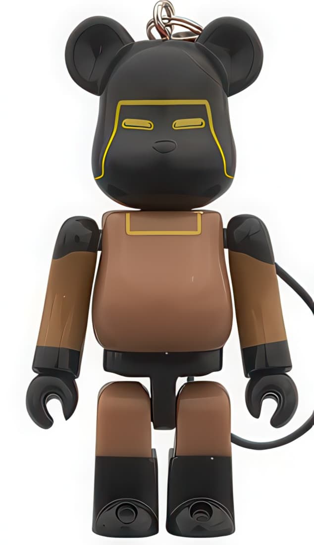 Bearbrick Suntory C.C. Lemon Kinnikuma Warsman Keychain 70% - 1