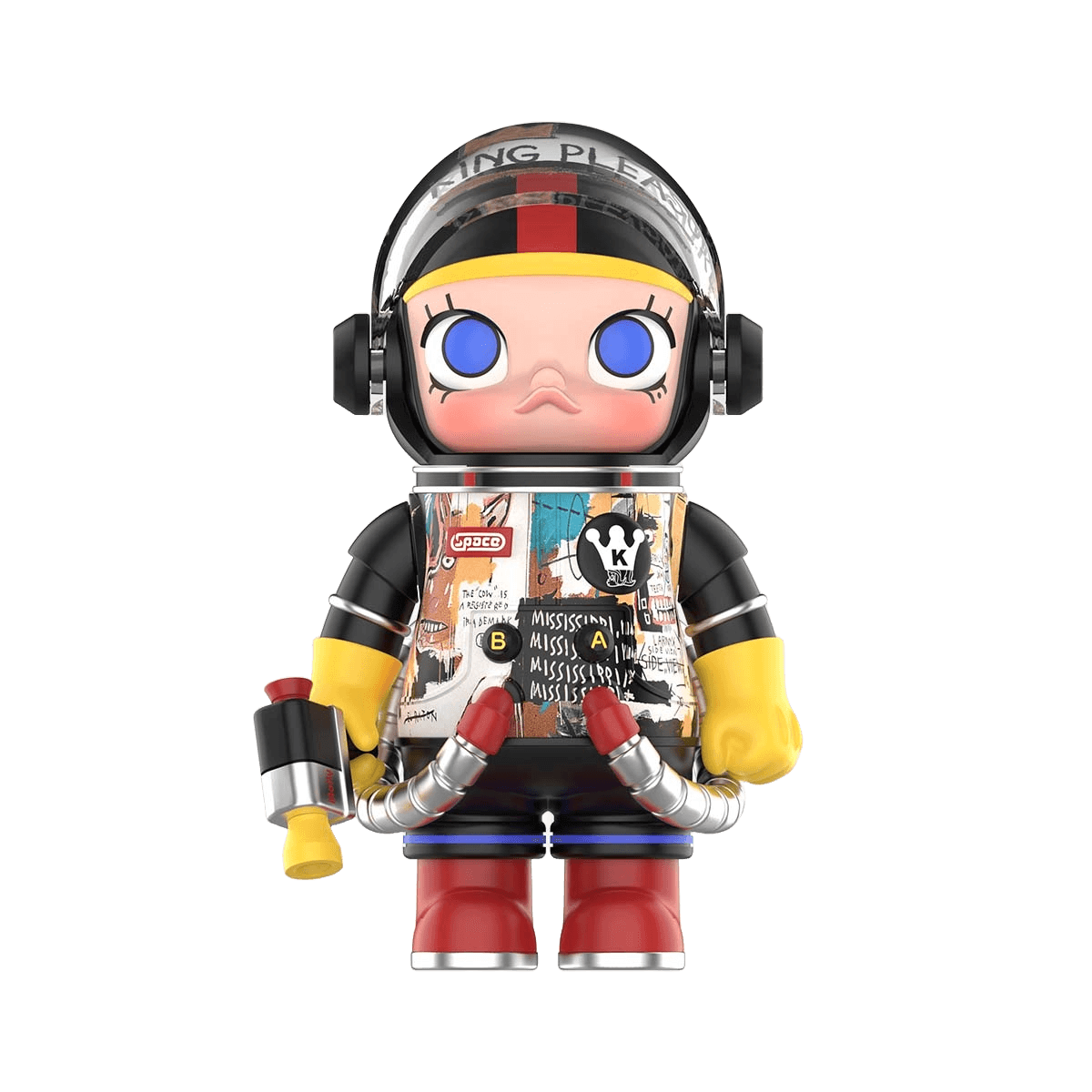 Pop Mart Space Molly Series 2B Jean-Michel Basquiat 100% - 1