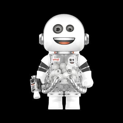Pop Mart Space Molly Emoji Caution The Ghost Is Here 100% - 1