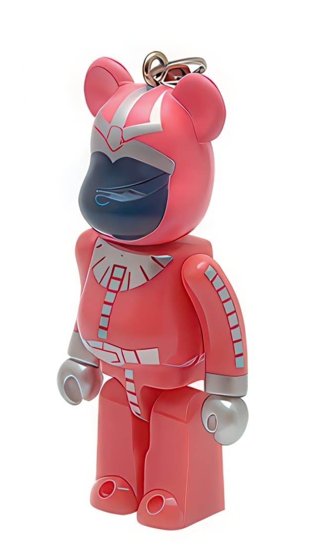 Bearbrick Pepsi NEX Gundam vol. 2 Char Aznable Zeon B Keychain 70% - 1
