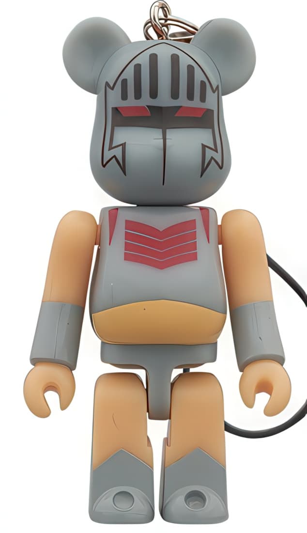 Bearbrick Suntory C.C. Lemon Kinnikuma Robin Mask Keychain 70% - 1