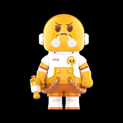 Pop Mart Space Molly Emoji Pissed Off 100% - 1