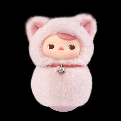 Pop Mart Pucky Roly-Poly Kitty Pink Cat - 1