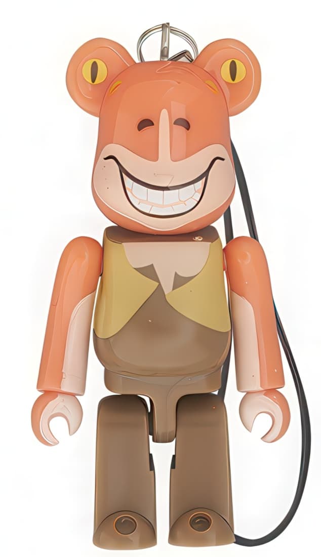 Bearbrick Pepsi NEX Star Wars 3D Episode 1 Jar Jar Binks Keychain 70% - 1
