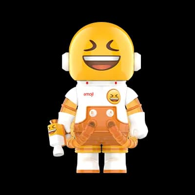 Pop Mart Space Molly Emoji LMAO 100% - 1