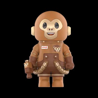 Pop Mart Space Molly Emoji Monkey Business 100% - 1