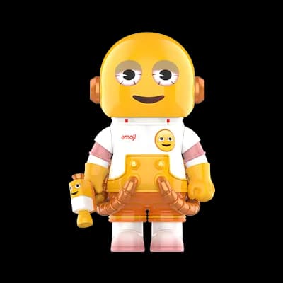 Pop Mart Space Molly Emoji Worn Out 100% - 1