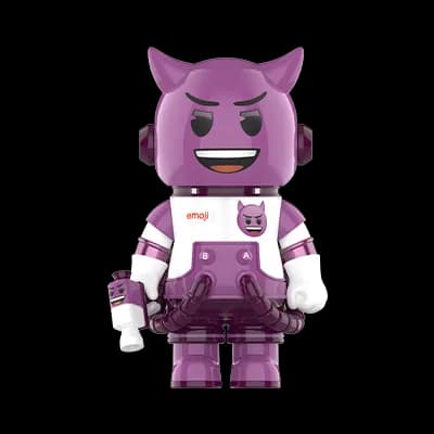 Pop Mart Space Molly Emoji Lil Devil 100% - 1