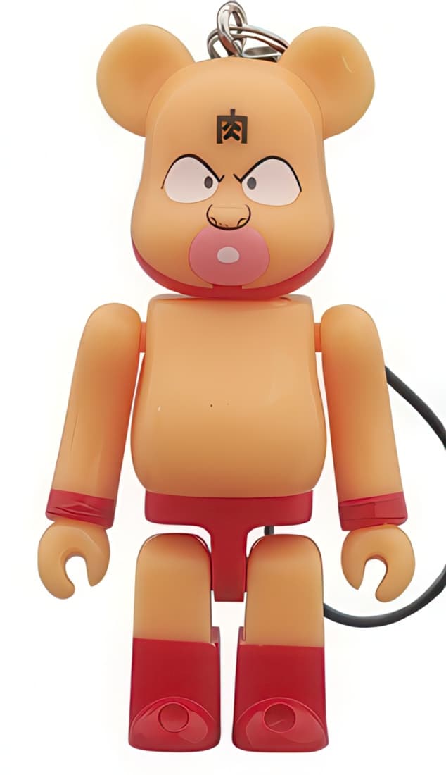 Bearbrick Suntory C.C. Lemon Kinnikuma Keychain 70% - 1