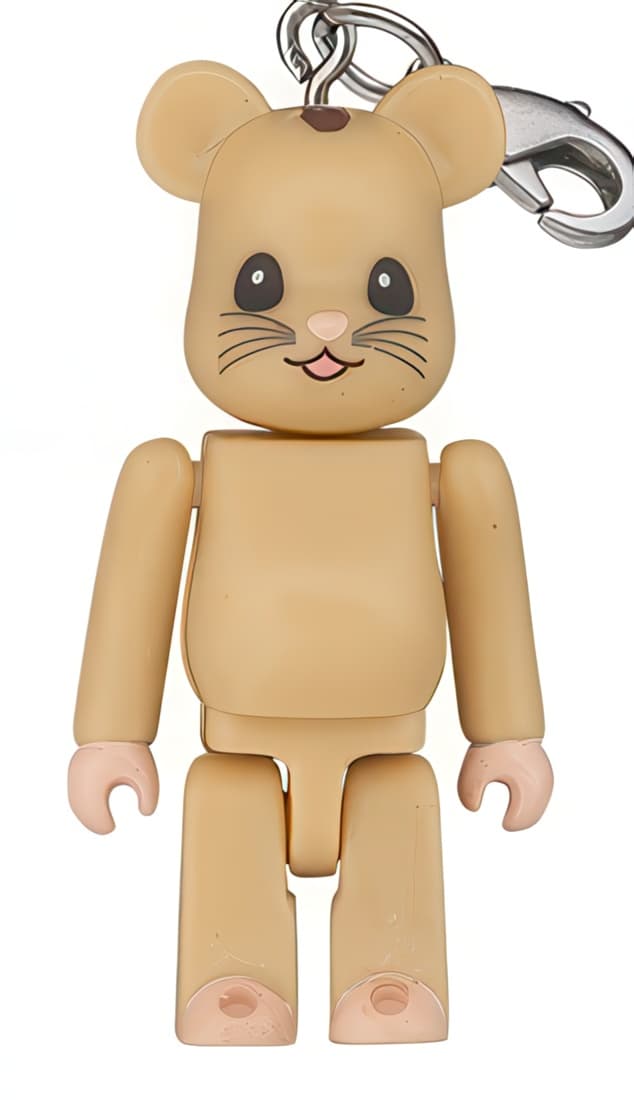Bearbrick KISS THE EARTH WWF Charity Campaign Japanese Dormouse Keychain 50% - 1