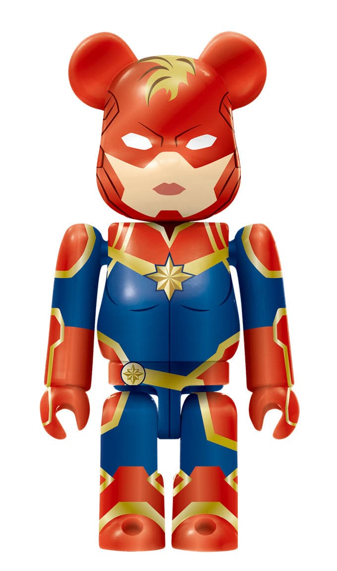 Bearbrick MARVEL Happy Kuji 2021 Captain Marvel #12 100% - 1